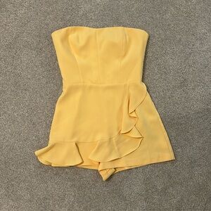 Amanda Uprichard yellow romper